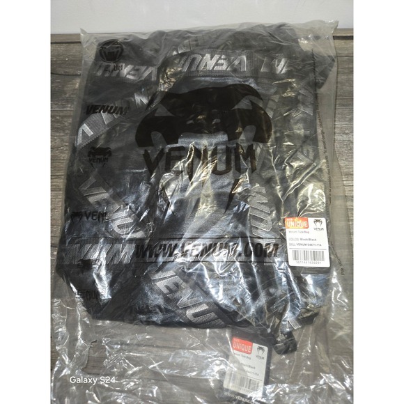 Venum UFC  Sports Bag Tote  Lite Gym Bag Boxing Sport Black - Picture 10 of 12
